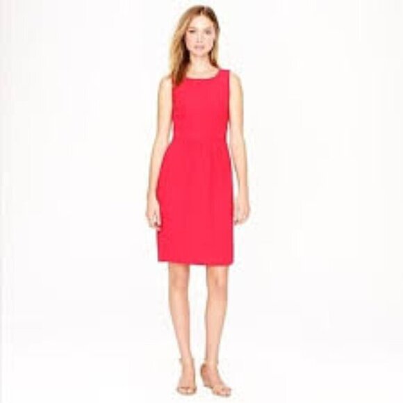 Tahari Shift Sleeveless Dress Bright Pink 8 - Picture 1 of 8